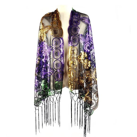 Women’s Sequins Glitter Pashmina Scarf Shawl And Wrap For Evening 5635